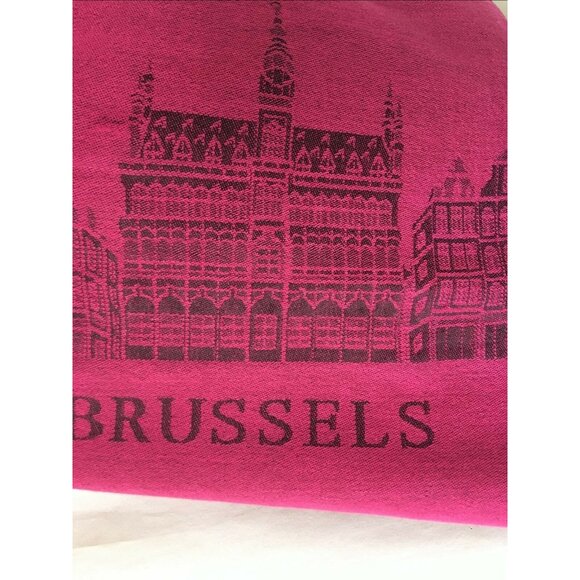 Brussels Women Scarf Pashmina Wrap Red Dual Cotton Viscose Blend Tassels 65*27" - Picture 4 of 8